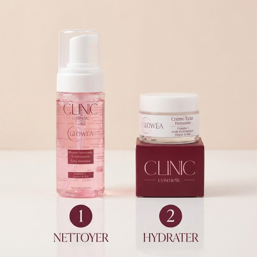 GLOWÉA Pack Routine de Base — Nettoyer + Hydrater