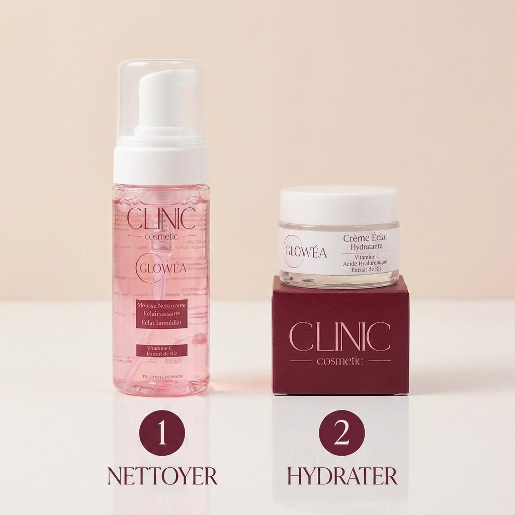 GLOWÉA Pack Routine de Base — Nettoyer + Hydrater